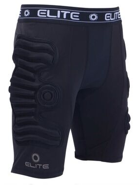 Elite Black Padded Compression Shorts Size M Soccer